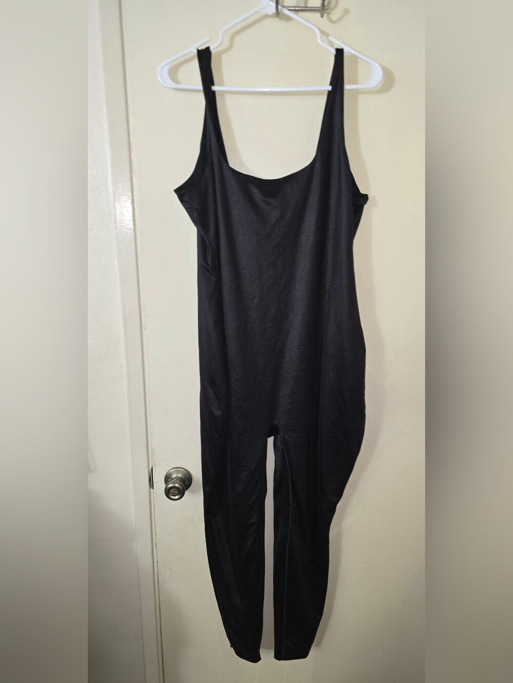 SKIMS Shiny All-In-One Shine Square Neck Tank Onesie Onyx Size 4X